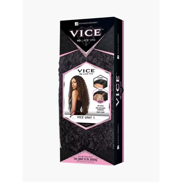 imageSensationnel Vice Synthetic HD Lace Front Wig  VICE UNIT 1 1B Off BlackFLAMBOYAGESAND