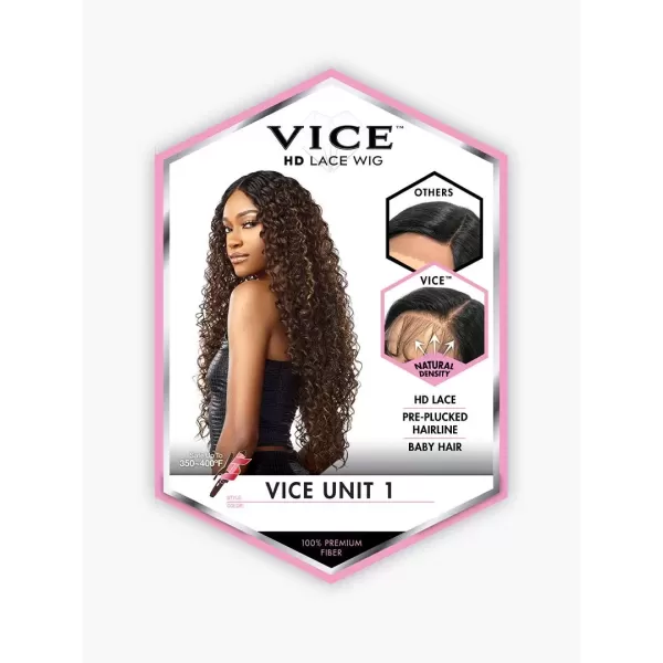 imageSensationnel Vice Synthetic HD Lace Front Wig  VICE UNIT 1 1B Off BlackFLAMBOYAGESAND