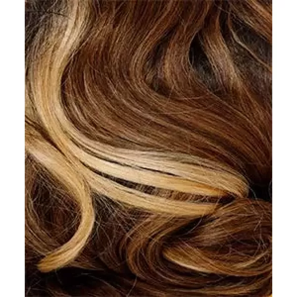 imageSensationnel Vice lace front wigs  unit 6 5 inch deep part synthetic wig preplucked hairline  Vice unit 6 1 JETBLACKBALAYAGECARAMEL