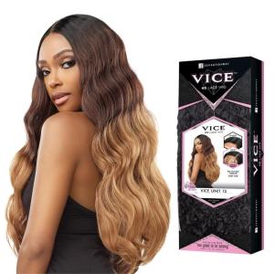 imageSensationnel Vice Lace Front Wigs  5 inch Deep part synthetic wig preplucked hairline  VICE Unit 15 T4CHESTNUTBLONDETDHOTPINK