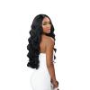 imageSensationnel Butta lace front wigs  human hair blend curly body 26inch extra wide 5 inch part preplucked hairline HD lace  Buttalace HHM curly body 26 inch 1B OFFBLACKMPWINE