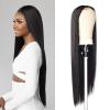 imageSensationnel Butta lace front wigs  human hair blend straight 32inch extra wide 5 inch part preplucked hairline HD lace  Butta HHM straight 32 inch 1B OFFBLACK1 JETBLACK