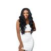imageSensationnel Butta lace front wigs  human hair blend curly body 26inch extra wide 5 inch part preplucked hairline HD lace  Buttalace HHM curly body 26 inch 1B OFFBLACKMPWINE