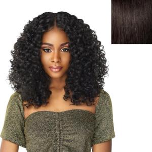imageSensationnel Butta lace front wigs  butta unit 5 glueless extra wide 5 inch deep part synthetic wig preplucked hairline hd lace with babyhair  Butta unit 5 T4WINE2 DARKBROWN
