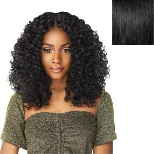 imageSensationnel Butta lace front wigs  butta unit 5 glueless extra wide 5 inch deep part synthetic wig preplucked hairline hd lace with babyhair  Butta unit 5 T4WINE1 JETBLACK