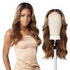 imageSensationnel Butta Lace Front Wigs  Butta unit 30 extra wide 5 inch deep part synthetic wig preplucked hairline HD lace with Babyhair  Butta unit 30 BALAYAGELATTEOff Black 1B