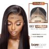 imageSensationnel Bare Lace YPart Front Wigs  Casia glueless wide 5 inch deep part lace synthetic with preplucked Non lifting 2040 larger grid thinner lace  BareLace YPart Casia 1B OFFBLACKSHBERRY