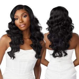 imageSensationnel Bare Lace YPart lace Wigs  Barelace Fana glueless lace synthetic with preplucked hairline Non lift 2040 lace  BareLace YPart Fana 1B OFFBLACKLIGHTASHBROWN