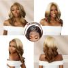 imageSensationnel Bare lace 13x6 wigs  unit 14 glueless synthetic with 180 degree preplucked hairline non lifting 2040 larger grid thinner lace  BareLace unit 14 LT613ASHBROWN1 JETBLACK