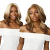 imageSensationnel Bare lace 13x6 wigs  unit 14 glueless synthetic with 180 degree preplucked hairline non lifting 2040 larger grid thinner lace  BareLace unit 14 LT613ASHBROWN1 JETBLACK