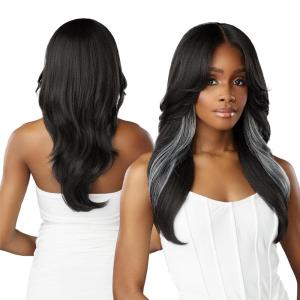 imageSensationnel Bare Lace YPart lace Wigs  Haze glueless lace synthetic with preplucked hairline Non lift 2040 lace  BareLace YPart Haze 1 JETBLACKSHPLATINUM