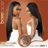 imageSensationnel Barelace full lace wigs  unit 1 glueless hand tied human hair blend with preplucked hairline 2040 larger grid thinner lace  HHM Bare lace full lace unit 1 1B OFFBLACK1 JETBLACK