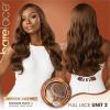 imageSensationnel Barelace full lace wigs  unit 2 glueless hand tied human hair blend with preplucked hairline 2040 larger grid thinner lace  HHM Bare lace full lace unit 2 MOCHABROWNBALAYAGEGOLD