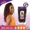 imageSensationnel Lulutress crochet braiding hair  3x micro bomb twist pre looped crochet braids hair kanekalon fiber synthetic locs twists  Lulutress 3x micro bomb twist 1pack 14 inch 1B OFFBLACK4 MEDBROWN