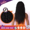imageSensationnel Lulutress crochet braiding hair  3x micro bomb twist pre looped crochet braids hair kanekalon fiber synthetic locs twists  Lulutress 3x micro bomb twist 1pack 14 inch 1B OFFBLACK1B OFFBLACK
