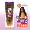 imageSensationnel Lulutress crochet braiding hair  3x micro bomb twist pre looped crochet braids hair kanekalon fiber synthetic locs twists  Lulutress 3x micro bomb twist 1pack 14 inch 1B OFFBLACK1B OFFBLACK