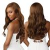 imageSensationnel Barelace full lace wigs  unit 2 glueless hand tied human hair blend with preplucked hairline 2040 larger grid thinner lace  HHM Bare lace full lace unit 2 MOCHABROWN1 JETBLACK