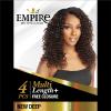 imageSensationnel EMPIRE multi weave hair  Empire New Deep virgin human layered lengths multi with Closure  EMPIRE New Deep 14 16 18 Inch 1B OFFBLACK1 JETBLACK