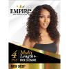 imageSensationnel EMPIRE multi weave hair  Empire New Deep virgin human layered lengths multi with Closure  EMPIRE New Deep 14 16 18 Inch 1B OFFBLACKS430