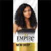 imageSensationnel Empire Curly weave hair  Empire New Deep virgin human yaki sew in styles  Empire New Deep WVG 1 pack 14 inch BG BURGANDY1B OFFBLACK