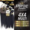 imageSensationnel Empire Multi weave hair STRAIGHT  virgin human layered lengths with 4x4 Closure  EMPIRE Multi 4X4 STRAIGHT 12 14 16 Inch NATURALBLACKNATURAL