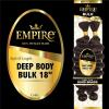 imageSensationnel Empire bulk hair braiding  deep body bulk human hair with for knotless box or curly loose wave hair styles  Empire deep body bulk 1 pack 14 inch 27 HONEYBLONDE4 MEDBROWN