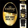 imageSensationnel Empire bulk hair braiding  deep body bulk human hair with for knotless box or curly loose wave hair styles  Empire deep body bulk 1 pack 14 inch 27 HONEYBLONDE27 HONEYBLONDE