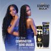 imageSensationnel Empire bulk hair braiding  deep bulk 22inch human hair boho braids with for knotless box or curly loose wave  HH Empire deep bulk 22inch 1B OFFBLACKBG BURGUNDY