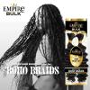 imageSensationnel Empire bulk hair braiding  deep bulk 22inch human hair boho braids with for knotless box or curly loose wave  HH Empire deep bulk 22inch 1B OFFBLACKBG BURGUNDY