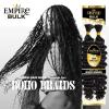 imageSensationnel Empire bulk hair braiding  deep bulk 22inch human hair boho braids with for knotless box or curly loose wave  HH Empire deep bulk 22inch 1B OFFBLACKBG BURGUNDY