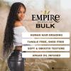 imageSensationnel Empire bulk hair braiding  deep bulk 22inch human hair boho braids with for knotless box or curly loose wave  HH Empire deep bulk 22inch 1B OFFBLACKBG BURGUNDY