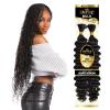 imageSensationnel Empire bulk hair braiding  deep bulk 22inch human hair boho braids with for knotless box or curly loose wave  HH Empire deep bulk 22inch 1B OFFBLACKBG BURGUNDY