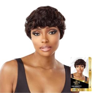imageSensationnel Empire Human hair wig  celebrity inspired collections humanhair prestyled wigs  Empire Wig BRITTA 1 JETBLACKRED