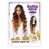 imageSensationnel Butta lace front wig  extra wide and deep hand tied lace parting space with preplucked natural illusion hairline lace wig human hair blend mixed  Ocean wave 30 in T4CHESTNUTBLONDET4WINE