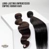 imageSensationnel Empire Bundle weave hair  human hair extensions unprocessed bundle hair  Empire Bundles Straight 1 pack 18 inch NATURALBLACK613 BLONDE