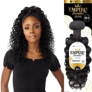 imageSensationnel Empire Bundle weave hair  Water Deep virgin human hair  Empire Bundles 10A Water Deep 26 inch NATURALNATURAL