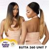 imageSensationnel Butta 360 lacefront wigs  unit 7 wider parting glueless synthetic wig preplucked hairline  Butta 360 unit 7 1B OFFBLACKLIGHTASHBROWN