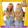imageSensationnel Butta 90sbangs lace wigs  butta lace 90s bangs unit 902 glueless wide deep curved cpart synthetic preplucked hairline hd lace  Butta 90s bangs unit 902 1B OFFBLACKROSEGOLDCOPPER