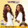 imageSensationnel Butta lace precut wigs  unit 3 glueless precut lace extra wide 5 inch deep part synthetic wig precut pre tweezed smaller knot hairline  Butta pre cut unit 3 2 DARKBROWNBALAYAGECOPPER