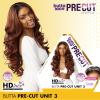imageSensationnel Butta lace precut wigs  unit 3 glueless precut lace extra wide 5 inch deep part synthetic wig precut pre tweezed smaller knot hairline  Butta pre cut unit 3 2 DARKBROWNBALAYAGECOPPER