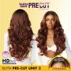 imageSensationnel Butta lace precut wigs  unit 3 glueless precut lace extra wide 5 inch deep part synthetic wig precut pre tweezed smaller knot hairline  Butta pre cut unit 3 2 DARKBROWNBALAYAGEMOCHA