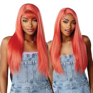imageSensationnel Butta 90sbangs lace wigs  butta lace 90s bangs unit 901 glueless wide deep curved cpart synthetic preplucked hairline hd lace  Butta 90s bangs unit 901 ROSEGOLDCOPPER613 BLONDE