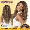 imageSensationnel Butta lace precut wigs  unit 6 glueless precut lace extra wide 5 inch deep part synthetic wig pre tweezed smaller knot hairline  Butta pre cut unit 6 2 DARKBROWNLIGHTASHBROWN