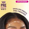 imageSensationnel Butta lace precut wigs  unit 1 glueless precut lace extra wide 5 inch deep part synthetic wig precut pre tweezed smaller knot hairline  Butta pre cut unit 1 2 DARKBROWN1 JETBLACK