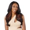 imageSensationnel Butta lace precut wigs  unit 1 glueless precut lace extra wide 5 inch deep part synthetic wig precut pre tweezed smaller knot hairline  Butta pre cut unit 1 2 DARKBROWN1 JETBLACK