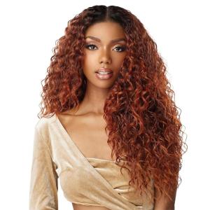 imageSensationnel Butta lace precut wigs  unit 4 glueless precut lace extra wide 5 inch deep part synthetic wig pre tweezed smaller knot hairline  Butta pre cut unit 4 BALAYAGECOPPERLIGHTASHBROWN