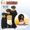 imageSensationnel CKCO bundles multi weavinghair  burmese curl synthetic weaving and sew in and ponytail styles multi lengths  Curls kinks and Co bundle multi burmese curl 14 16 18 inch S1BGINGER1B OFFBLACK