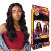 imageSensationnel CKCO vpart wig  narrow vpart unit 9 glueless synthetic heat safe hand tied edges  Curls kinks and co v part wig unit 9 CH301 JETBLACK