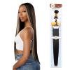 imageSensationnel CKCO bundle weave hair  straight synthetic weaving and sew in and pony tail styles  Curls kinks and Co straight 1 pack 26 inch APPLERED2 DARKBROWN