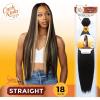 imageSensationnel CKCO bundle weave hair  straight synthetic weaving and sew in and pony tail styles  Curls kinks and Co straight 1 pack 26 inch APPLERED4 MEDBROWN